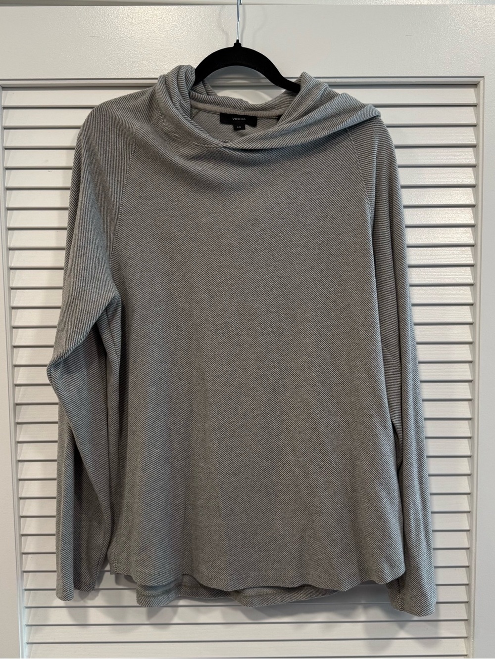 Vince Light Heather Gray Hooded Pullover